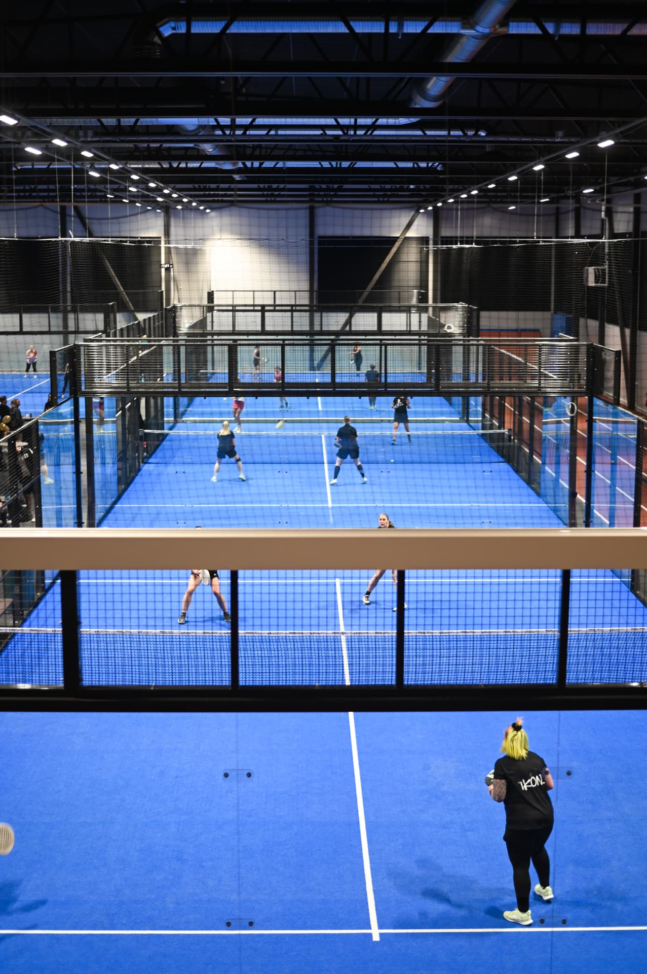Padelbanor i Sportkompaniets hall
